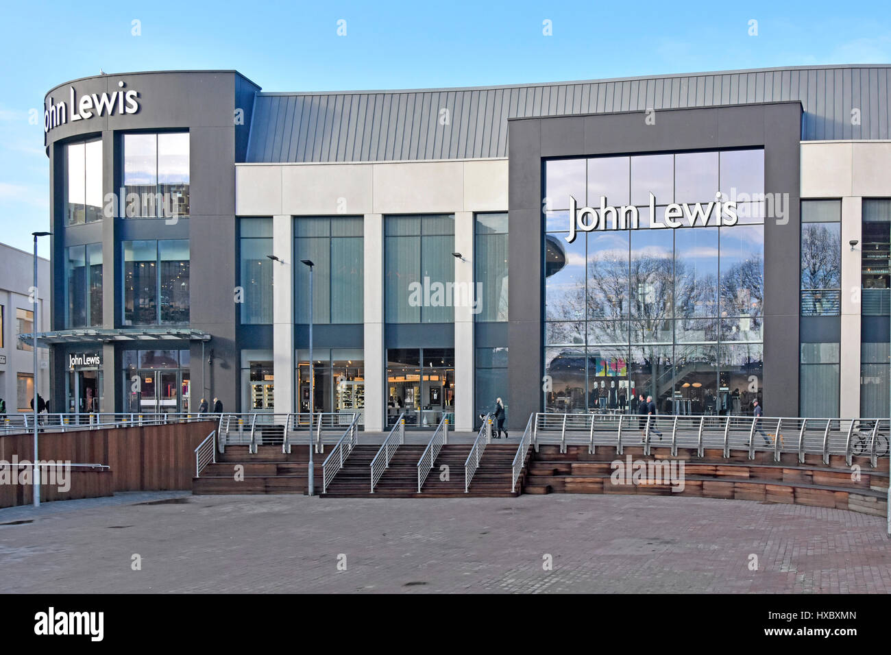 Early morning winter view John Lewis department store in Chelmsford