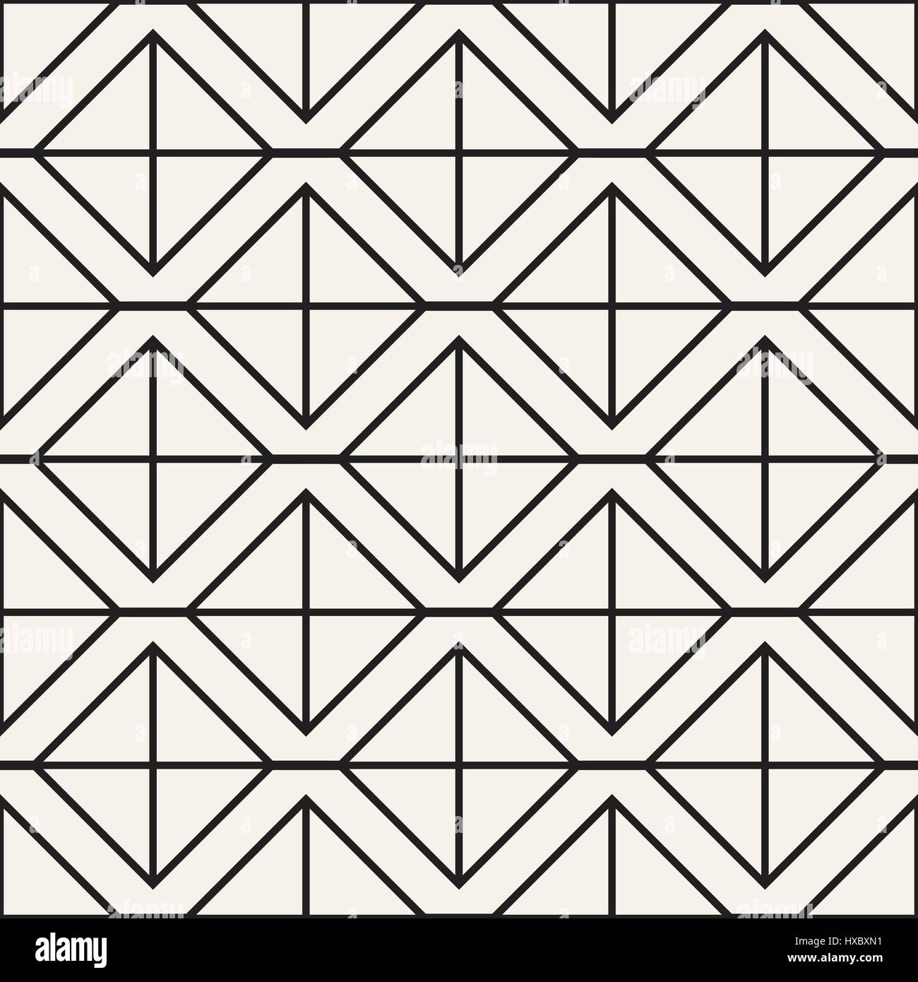 Geometric Patterns Structure Seamless Pattern With Squares. Vector Stylish Geometric Linear ...