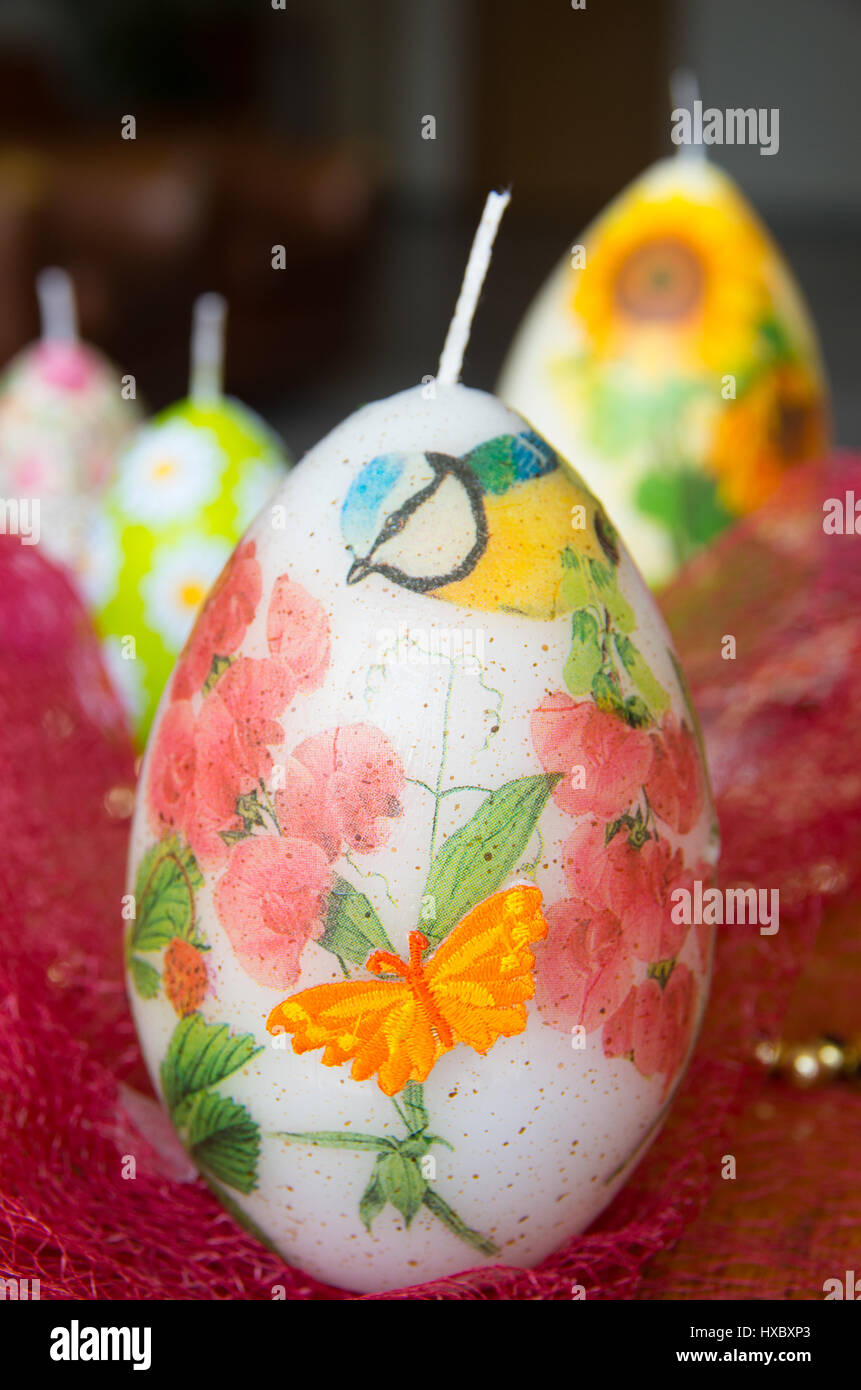 Easter candles. Stock Photo
