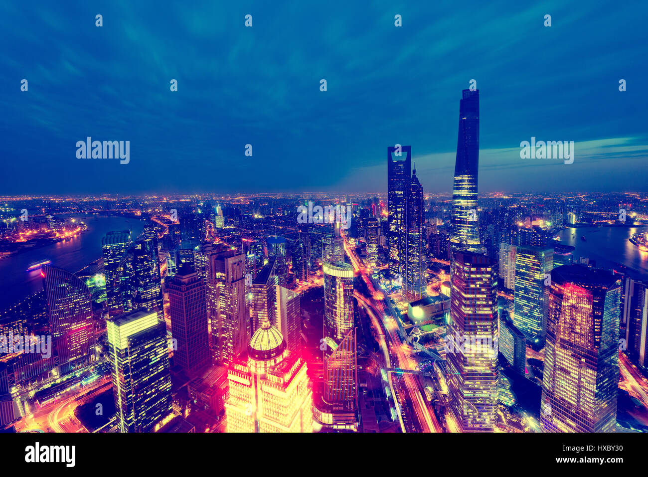 Shanghai city center hi-res stock photography and images - Alamy
