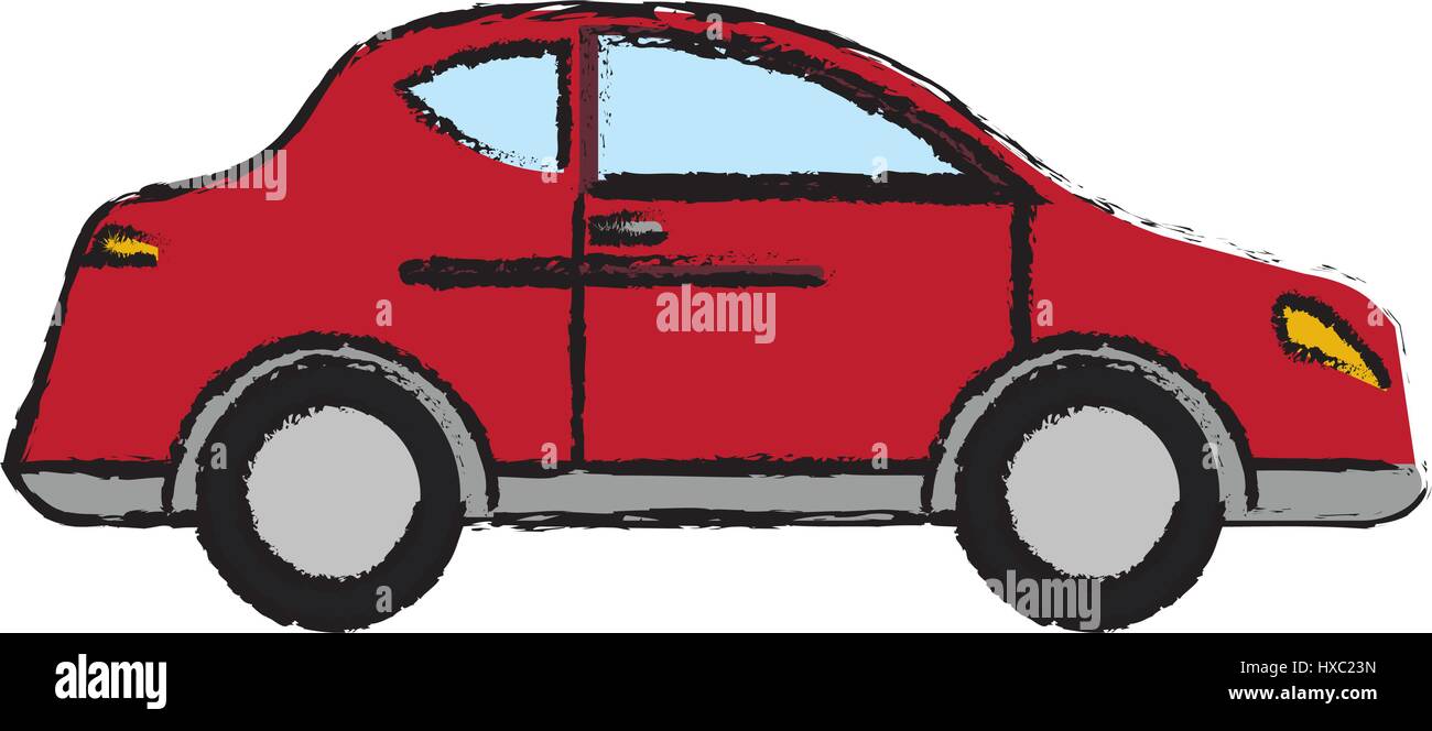 red car sedan transport Stock Vector Image & Art - Alamy
