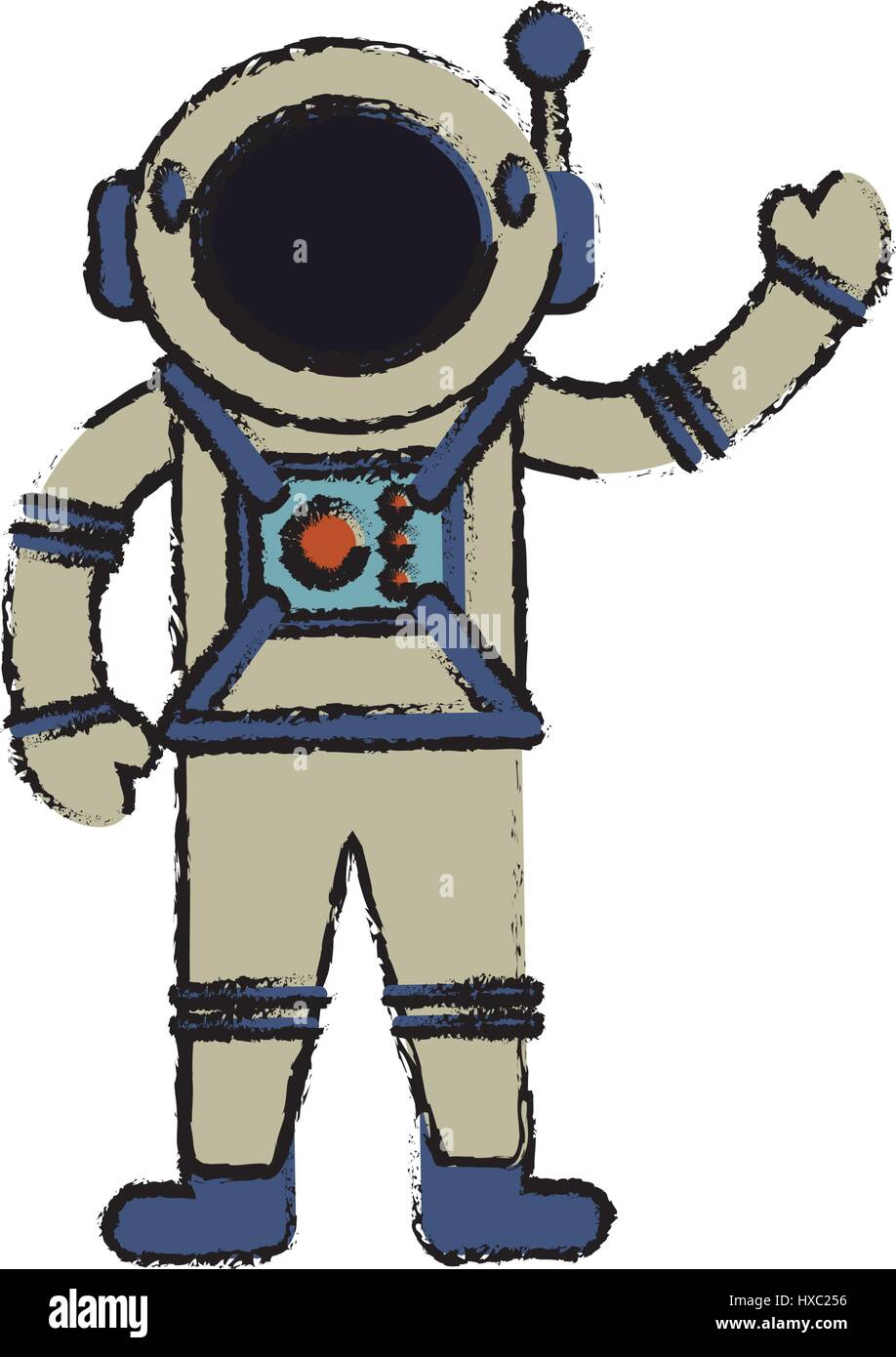 astronaut suit spaceman image Stock Vector Image & Art - Alamy