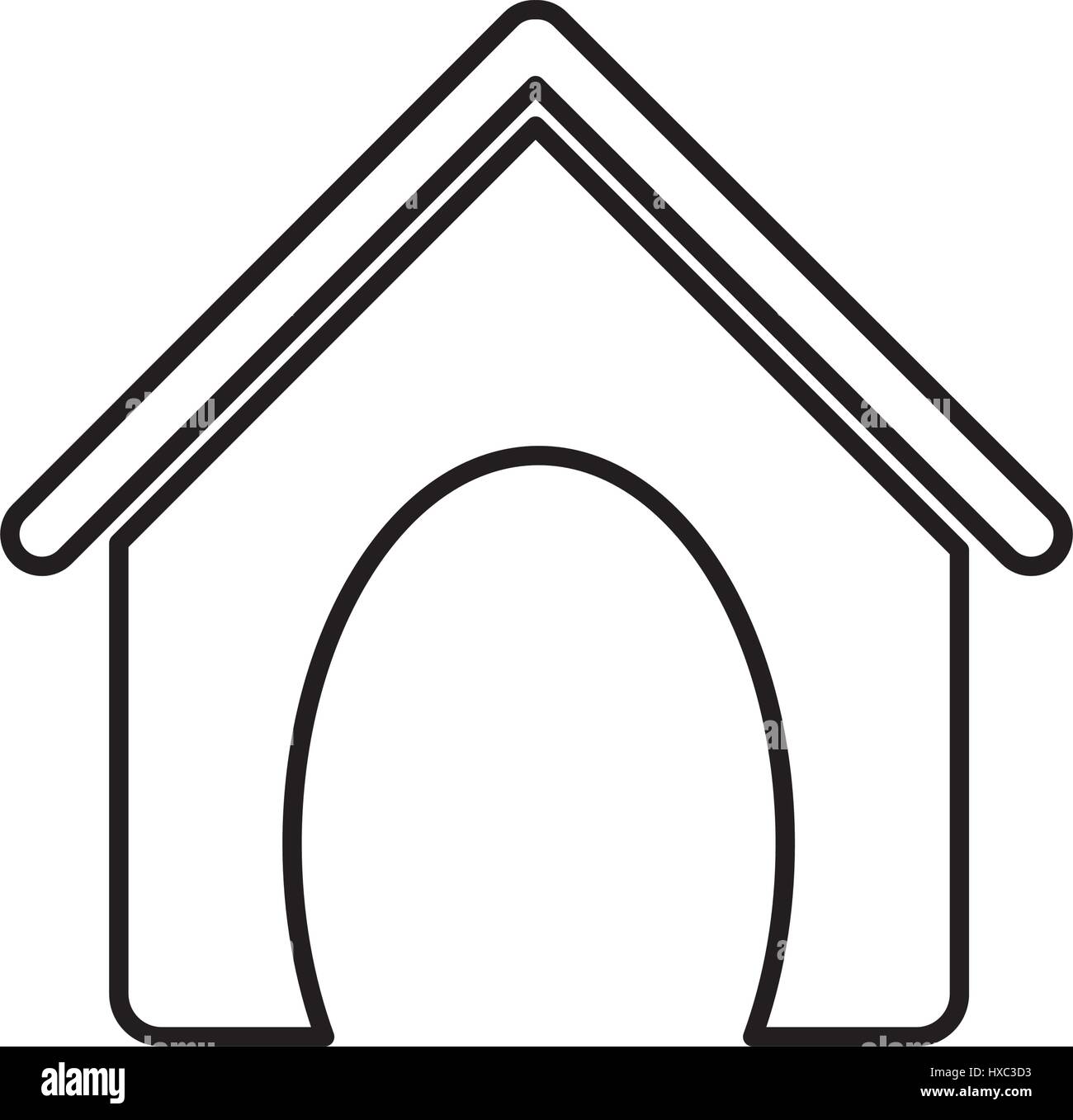 sketch silhouette dog animal house Stock Vector Image & Art - Alamy