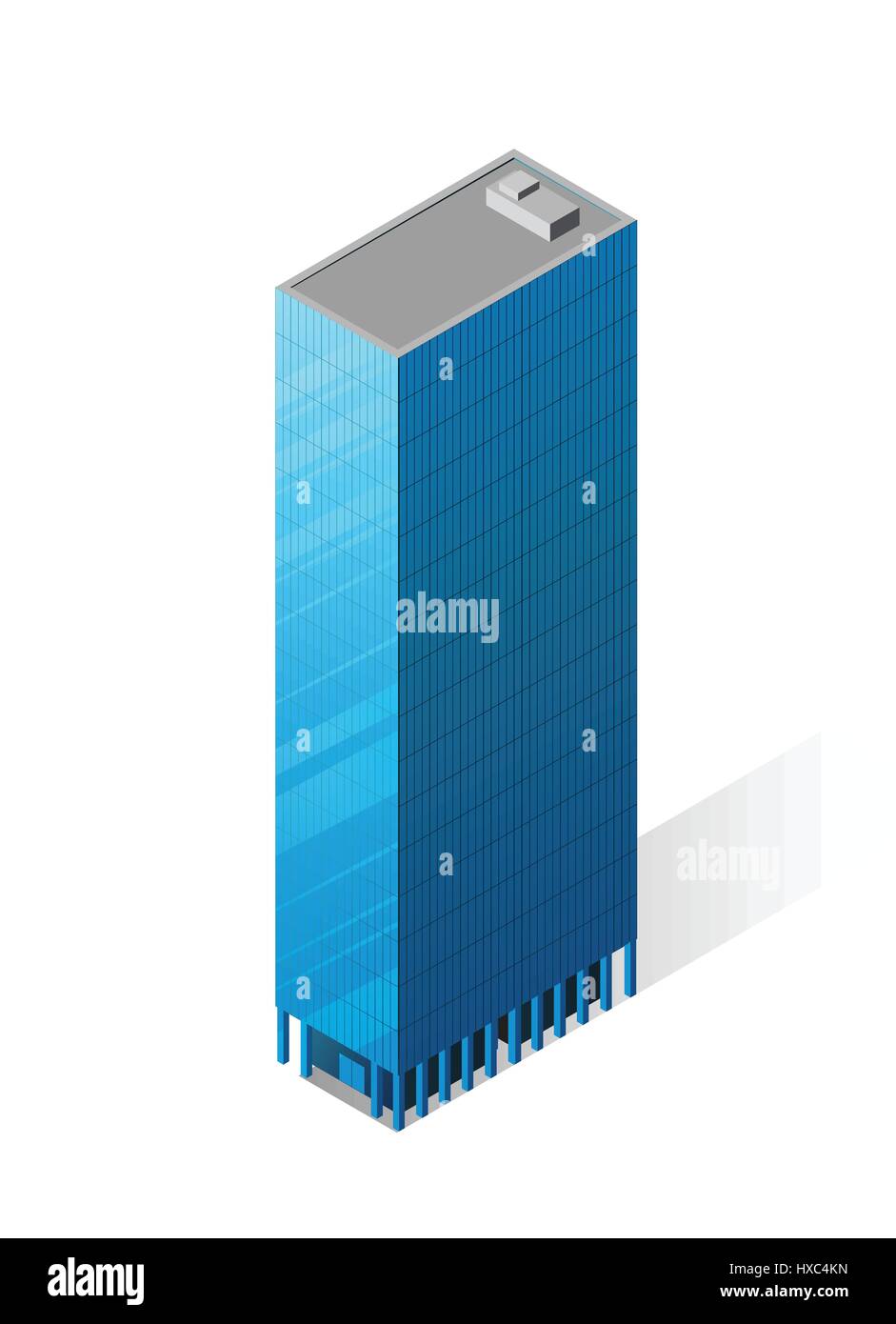 Vector isometric skyscraper icon Stock Vector Image & Art - Alamy