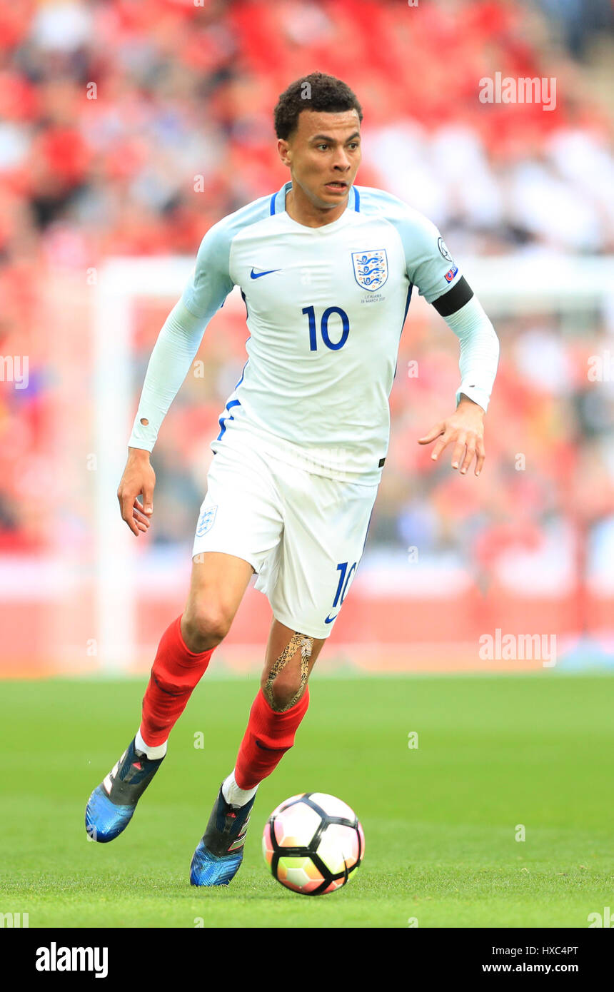 England's Dele Alli during the World Cup Qualifying match at Wembley