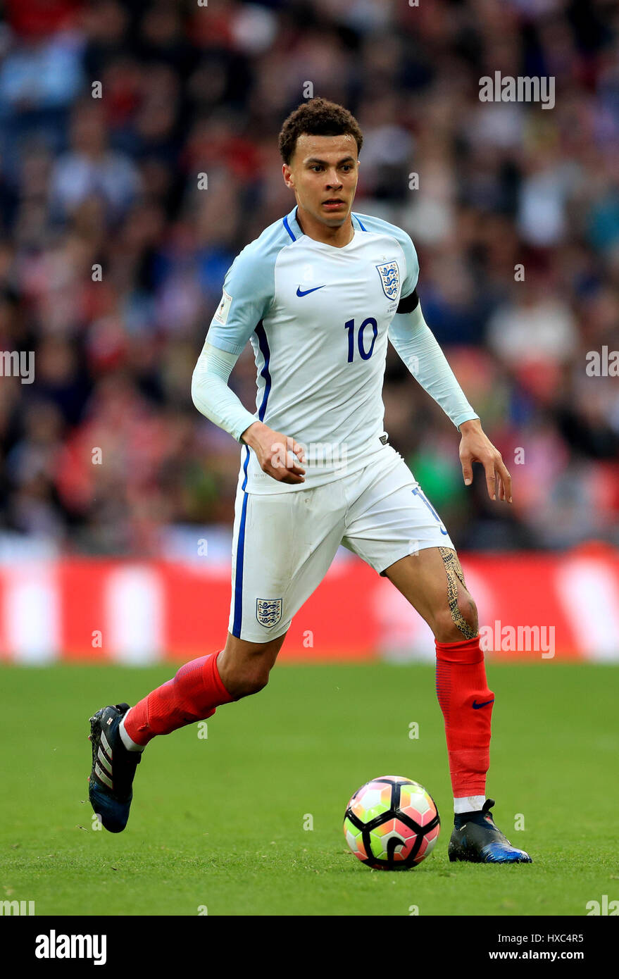 England's Dele Alli during the World Cup Qualifying match at Wembley Stadium, London. PRESS