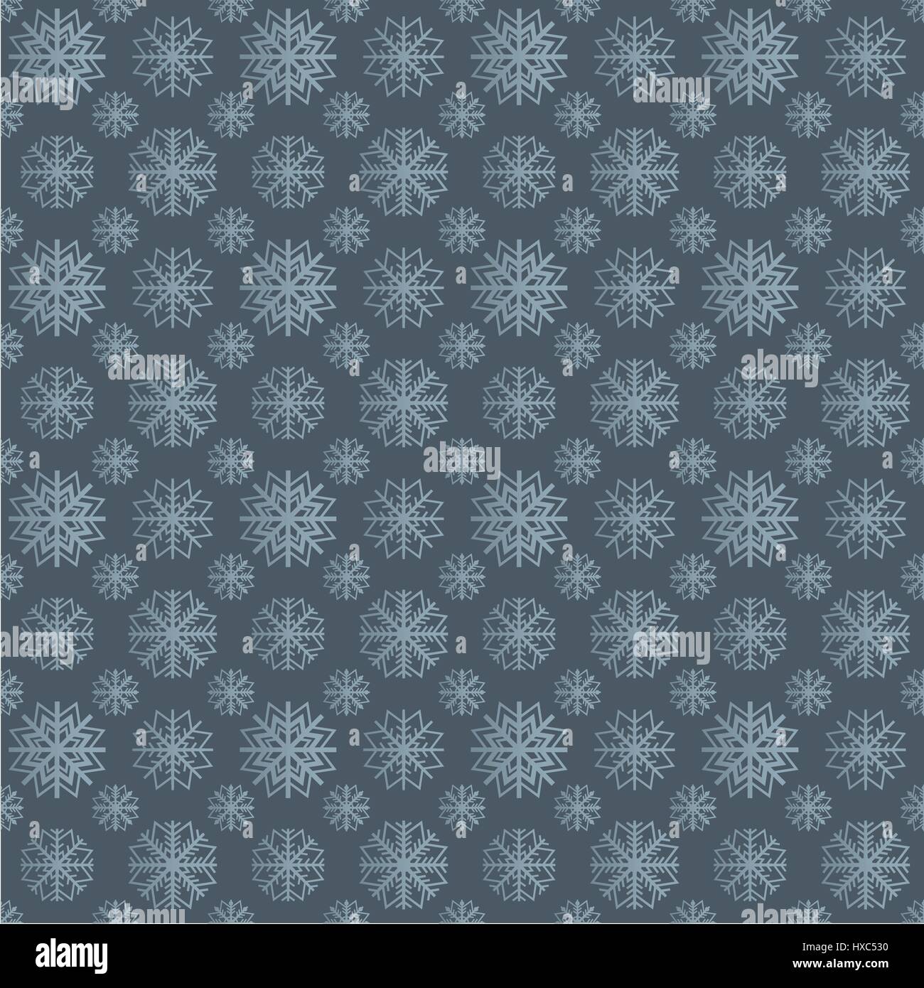 Seamless background image of snowflakes, vector illustration Stock ...