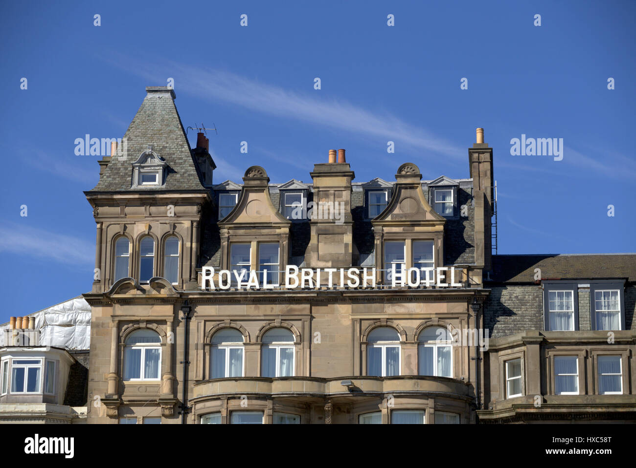 royal british hotel edinburgh Stock Photo