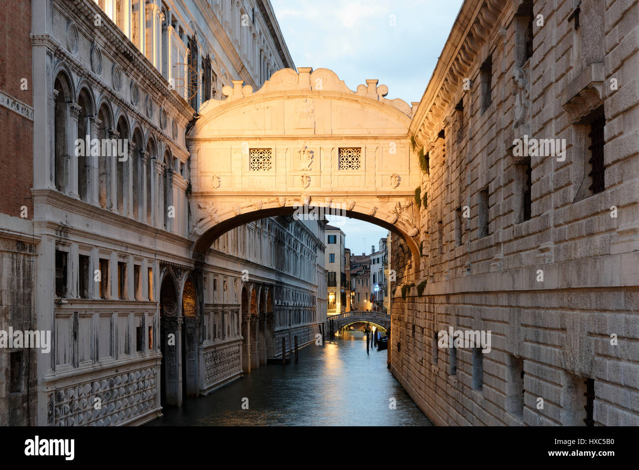 Bridge of Sighs, Venice, Veneto, Italy Stock Photo