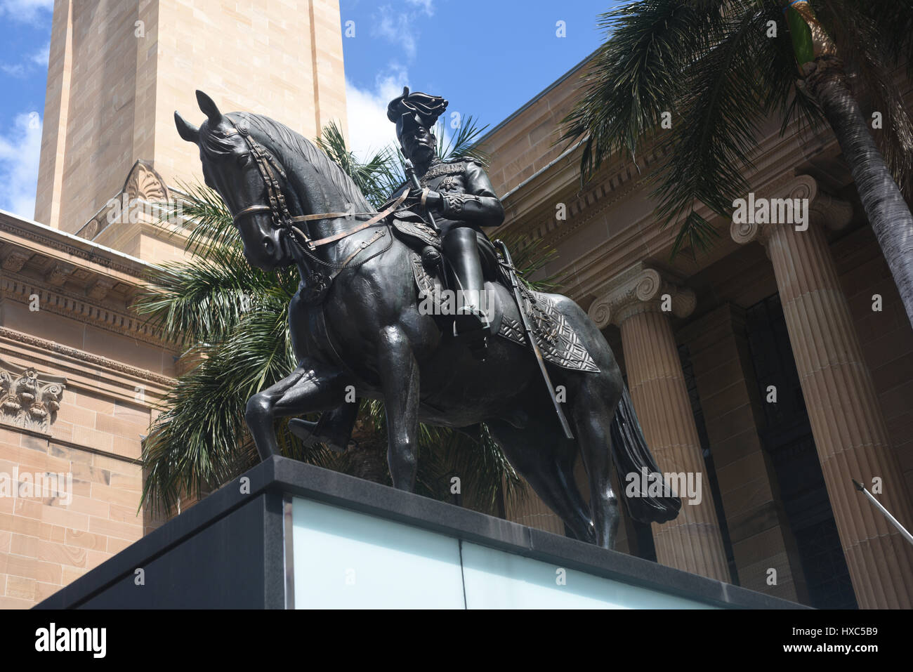 Brisbane, Australia Statue of King V on horseback outside