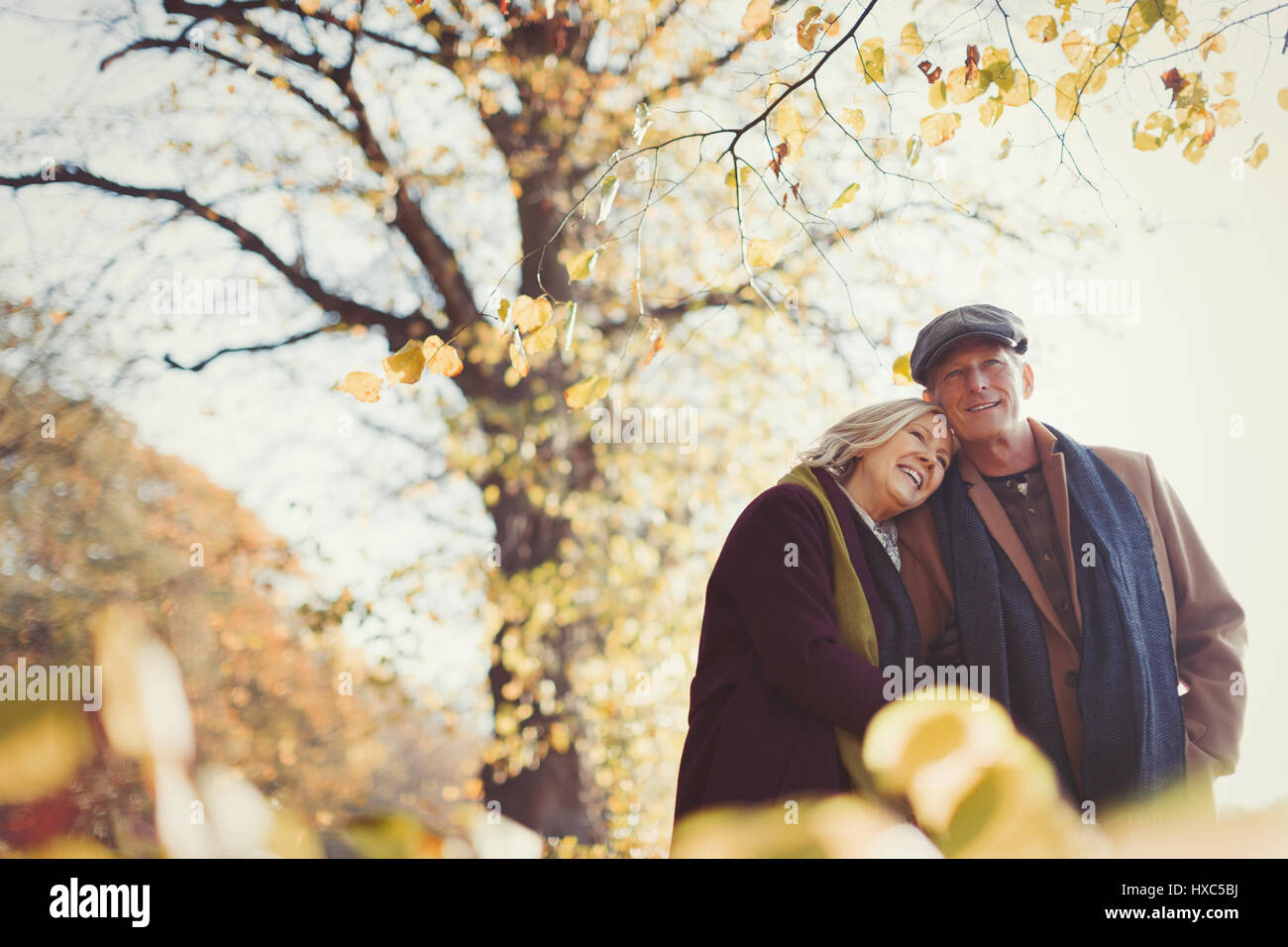 Couple senior autumn hi-res stock photography and images - Alamy
