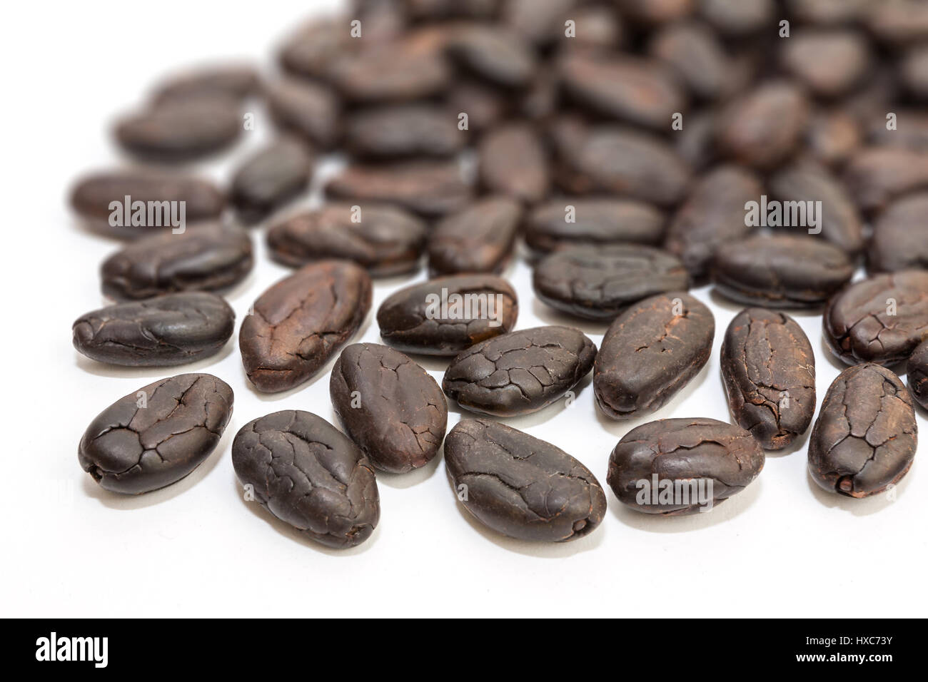 Cocoa beans from Madagascar Stock Photo