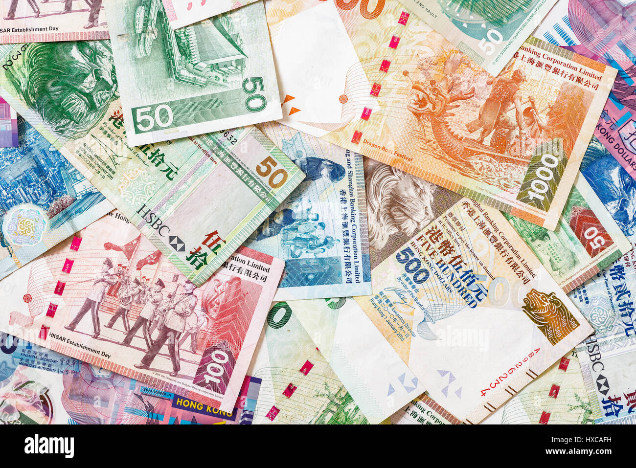 Hong Kong money Stock Photo - Alamy