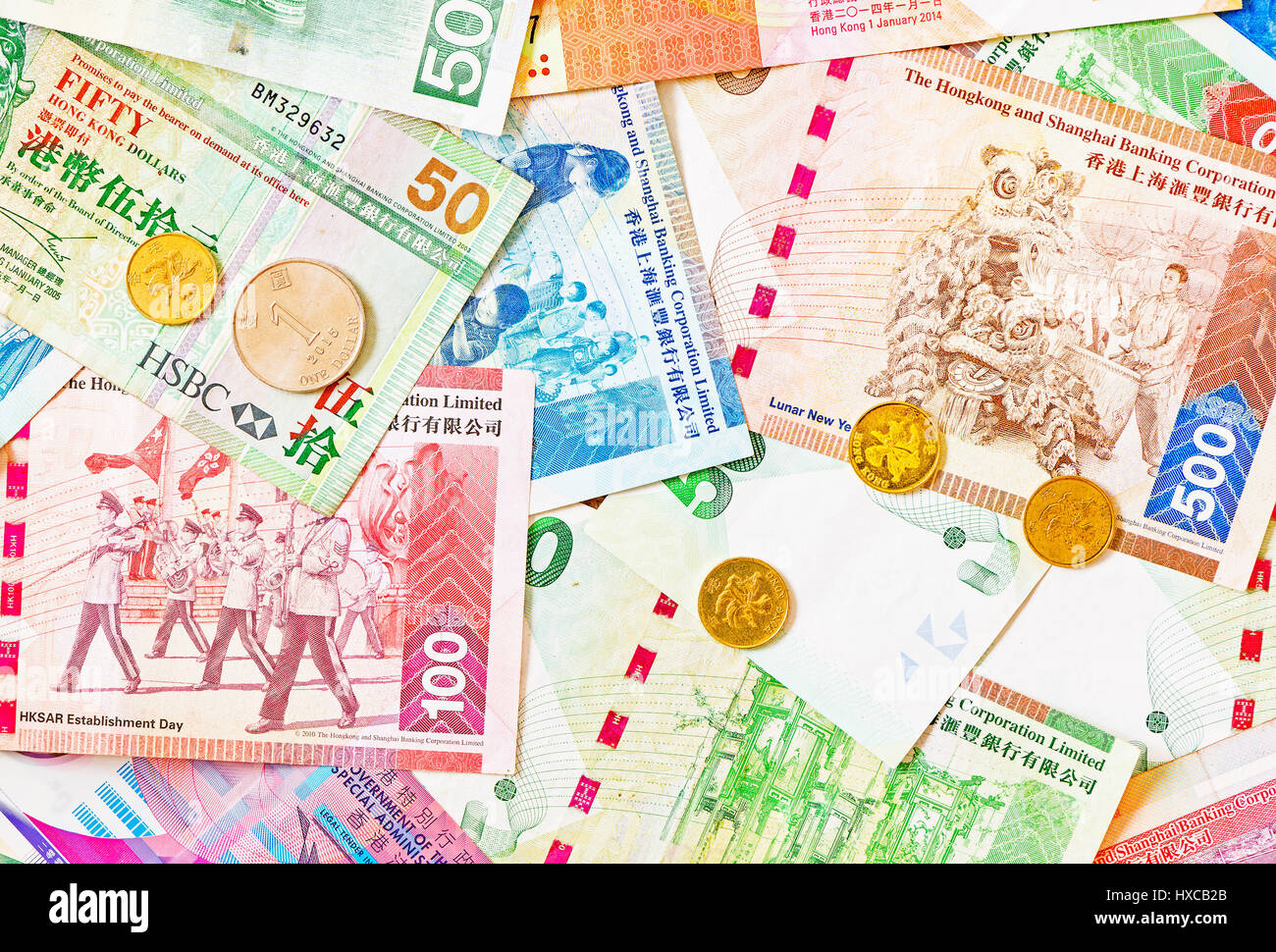 Hong Kong money Stock Photo - Alamy