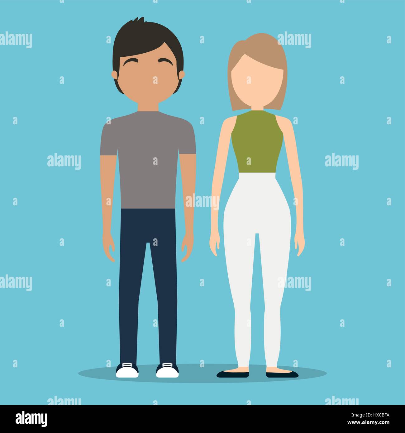 young couple icon Stock Vector Image & Art - Alamy