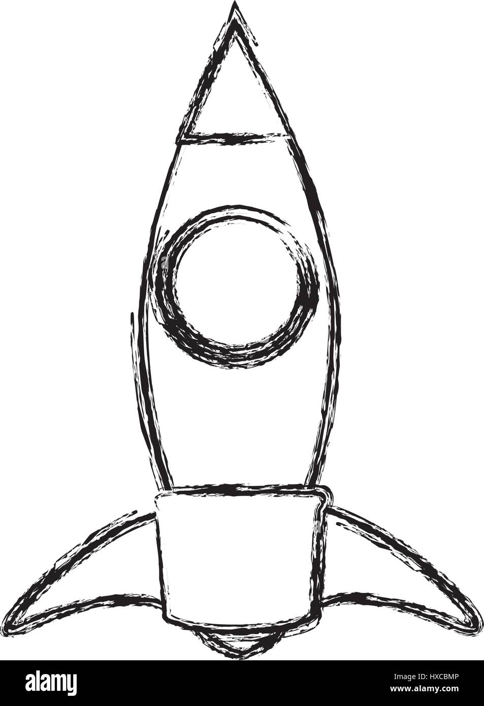 Spaceship rocket isolated Stock Vector Image & Art - Alamy