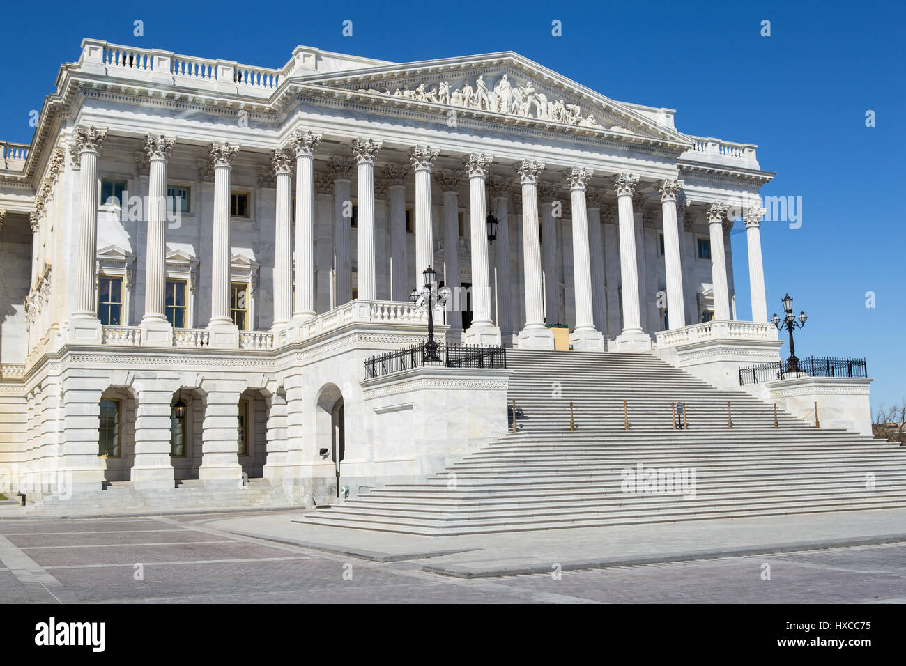 The north wing (Senate wing) of the U.S. Capitol Building in Washington, DC. Stock Photo