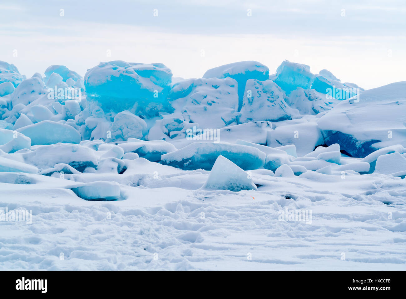 Snow Ice Blocks View ice blocks cover hi-res stock photography and images - Alamy