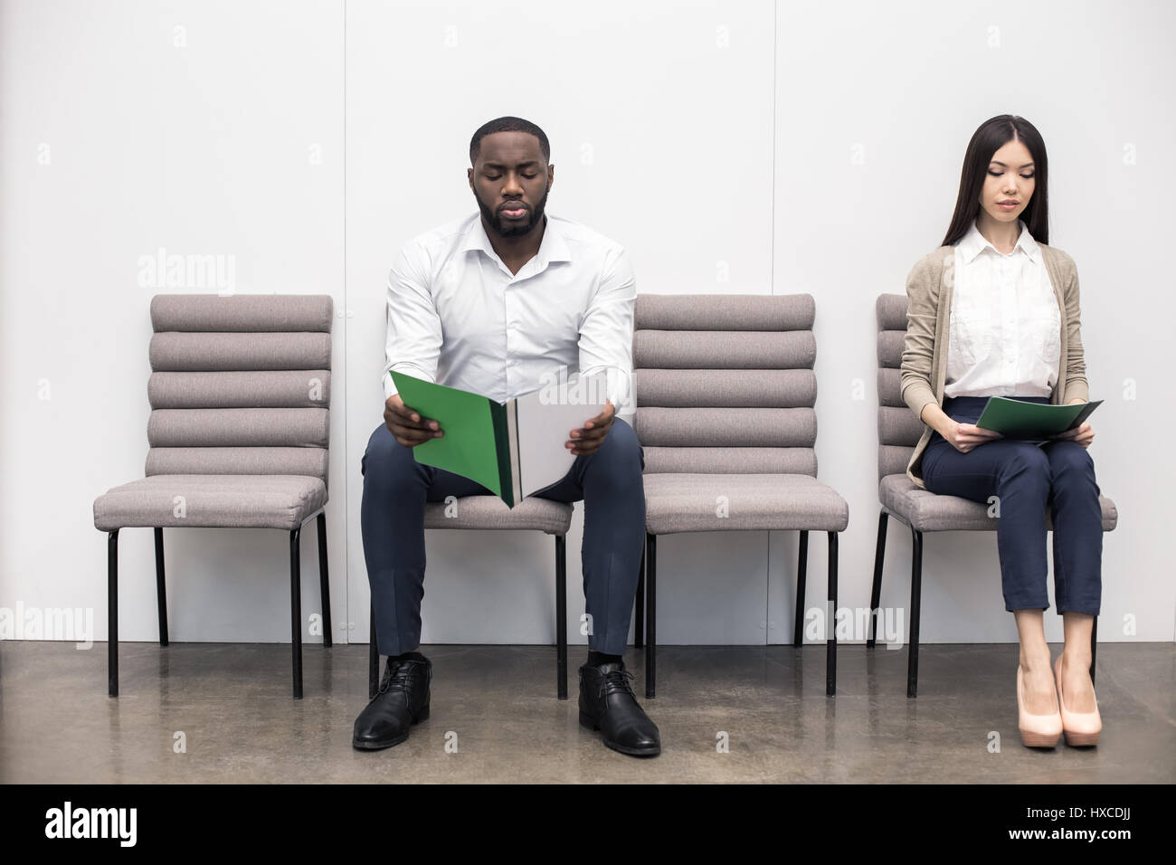 People Waiting for Job Interview Concept Stock Photo