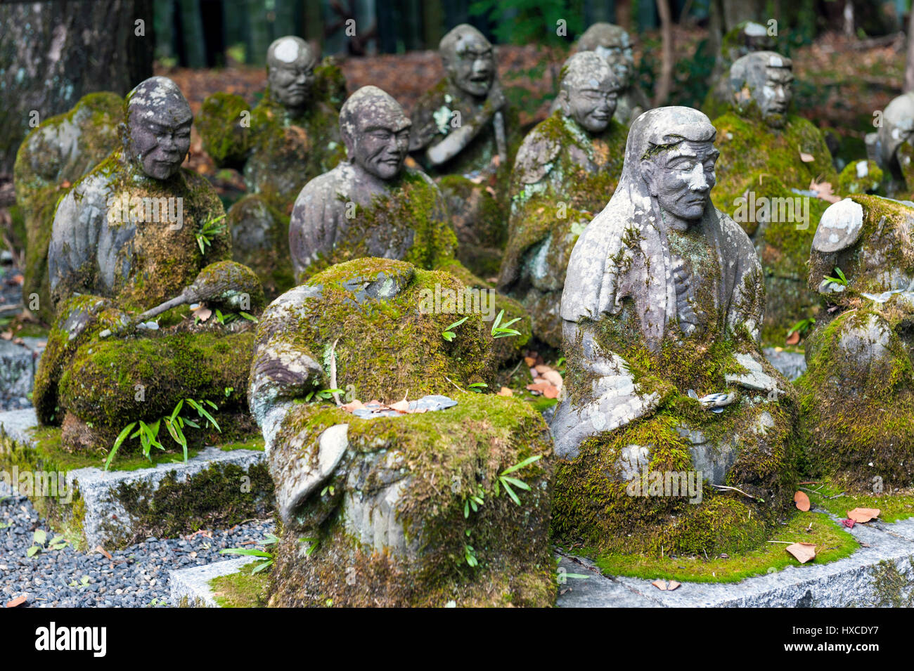 Kyoto, Japan November 2016 Statues of Japanese Buddhist monks at