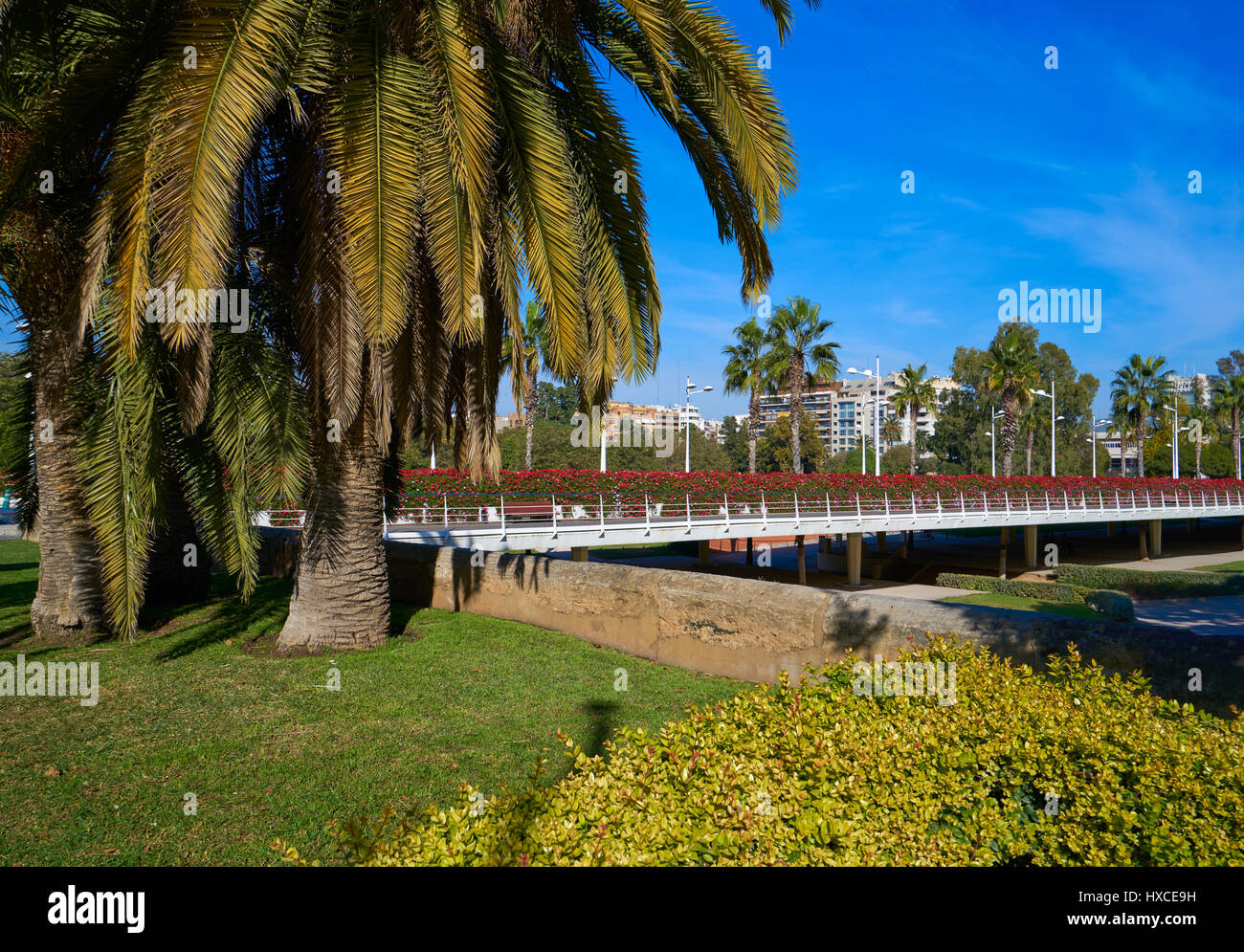 Valencia Puente de las Flores flowers bridge in Spain Stock Photo Alamy