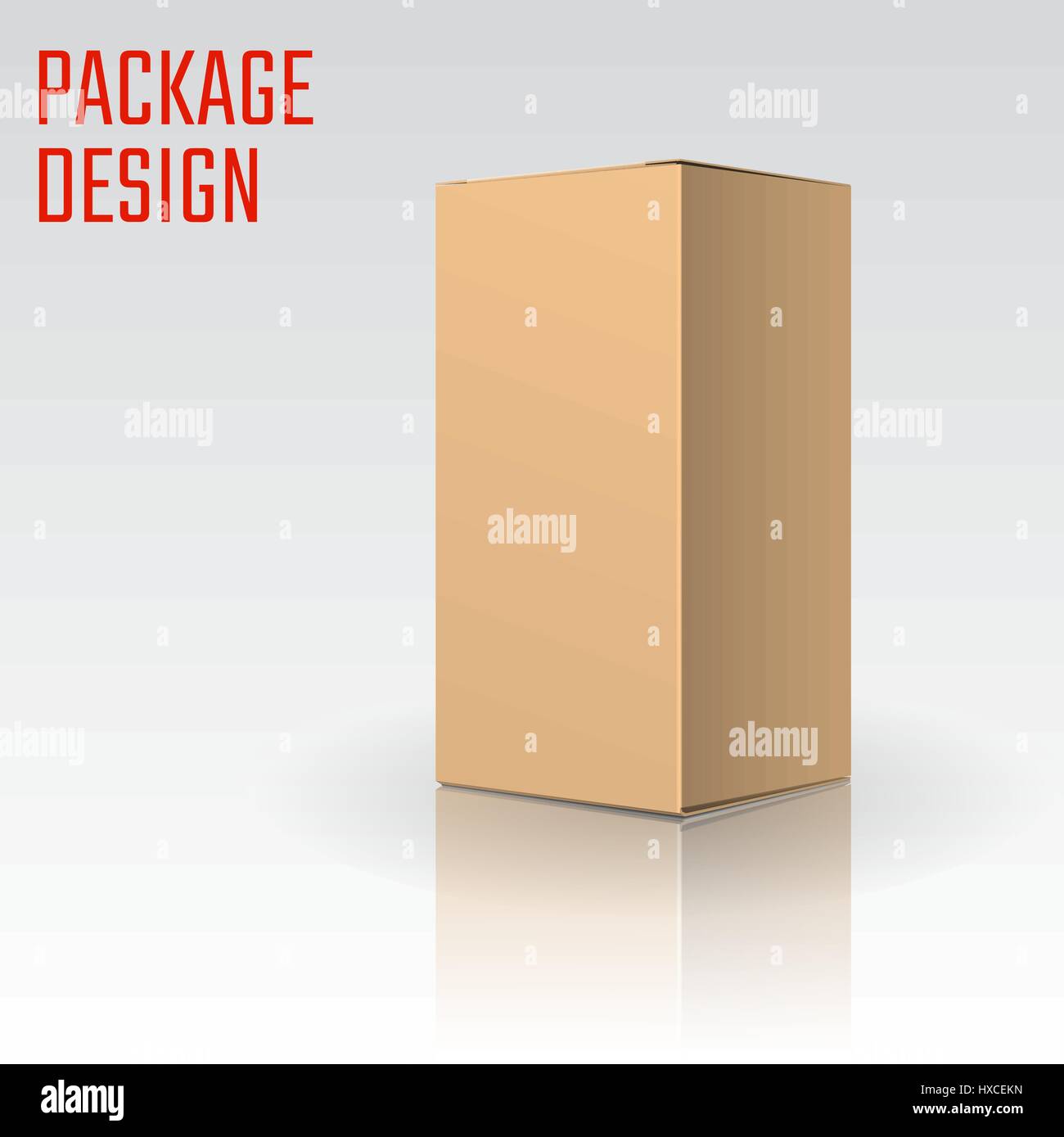Vector Illustration of Clear Gift Carton Box for Design, Website ...