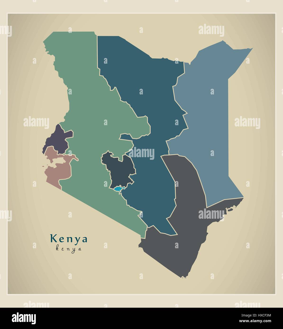 Map kenya provinces ke hi-res stock photography and images - Alamy