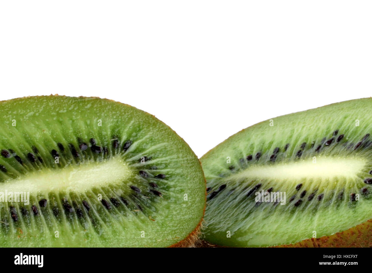 Kiwi (cut open), Kiwi (aufgeschnitten Stock Photo Alamy