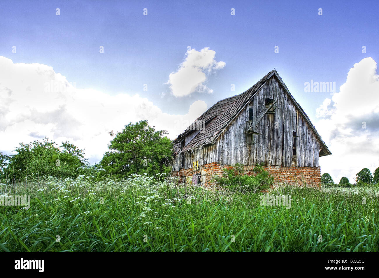Old barn, Alte Scheune Stock Photo