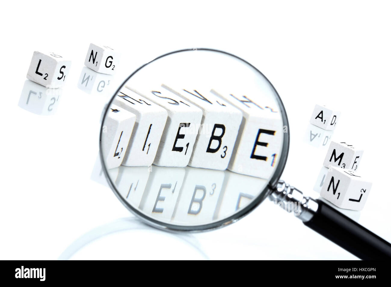 Search Love Suche Liebe Stock Photo Alamy
