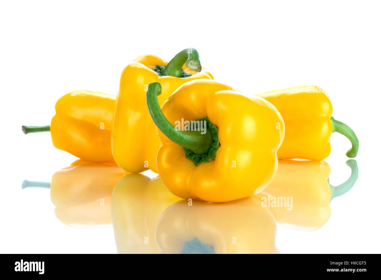 Yellow paprika, Gelbe Paprika Stock Photo