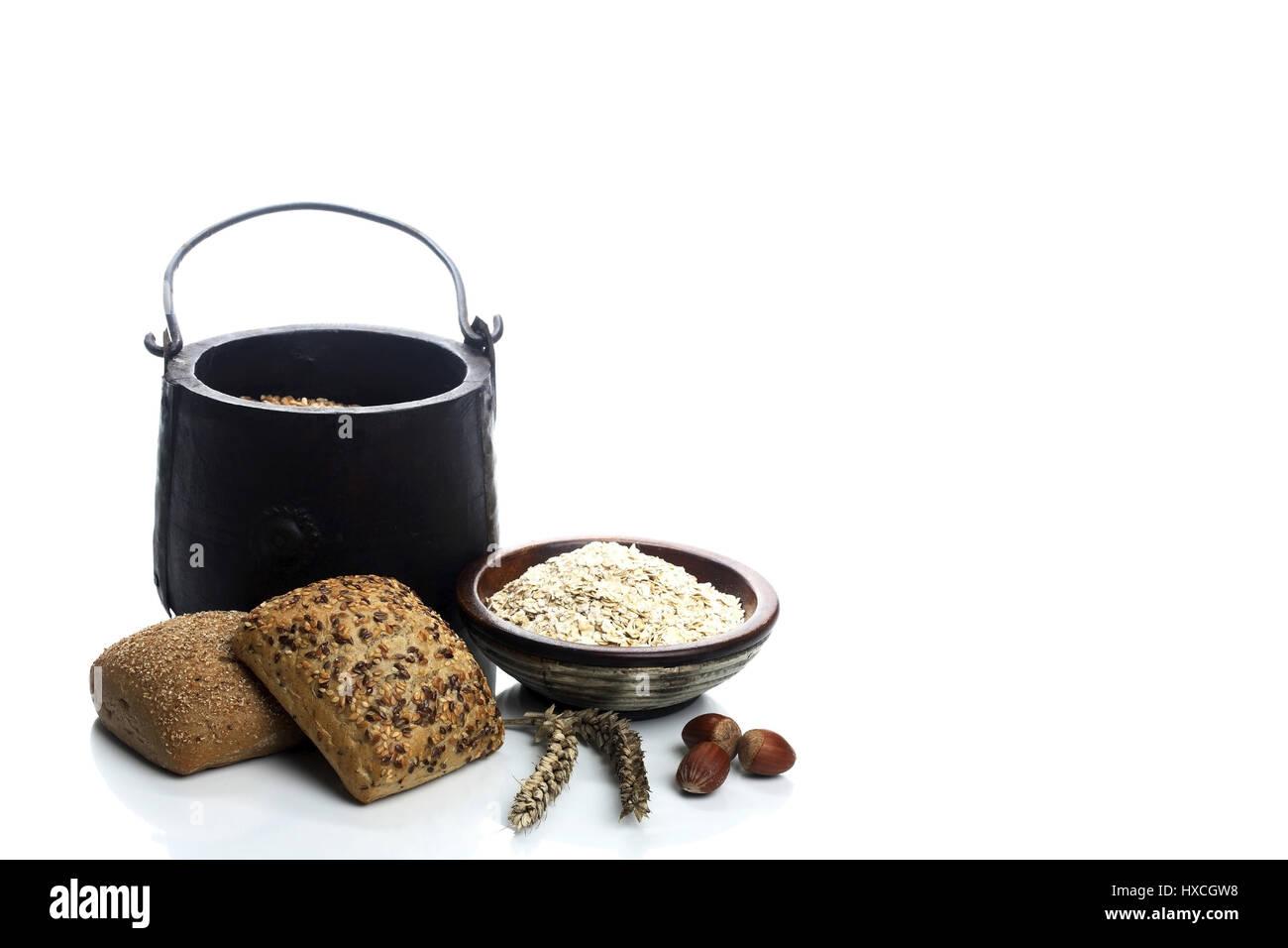 Wholemeal bread rolls, Vollkornbrötchen Stock Photo - Alamy