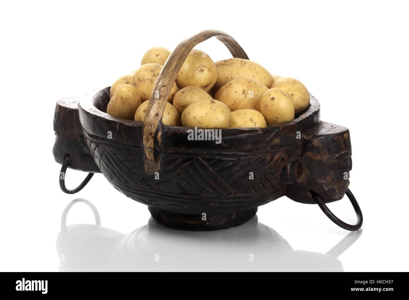 Bowl with potatoes, Schale mit Kartoffeln Stock Photo