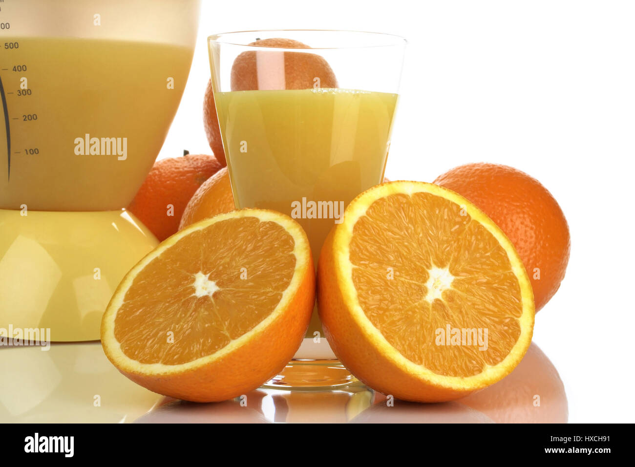 More freshly orange juice, Frischer Orangensaft Stock Photo - Alamy