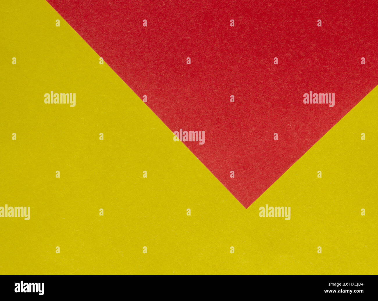 Bright red and yellow paper texture background, horizontal view Stock