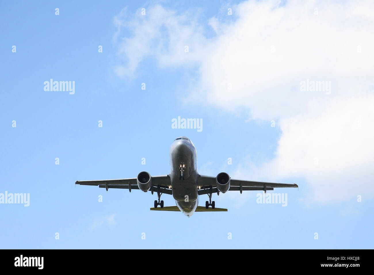 Jet of the Airline German Wings in the land flight, Jet der Airline