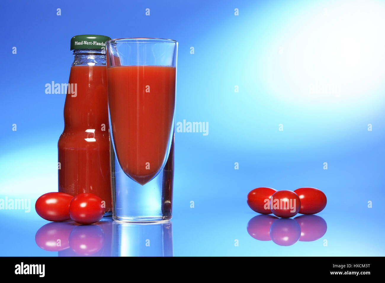 More freshly tomato juice, Frischer Tomatensaft Stock Photo Alamy