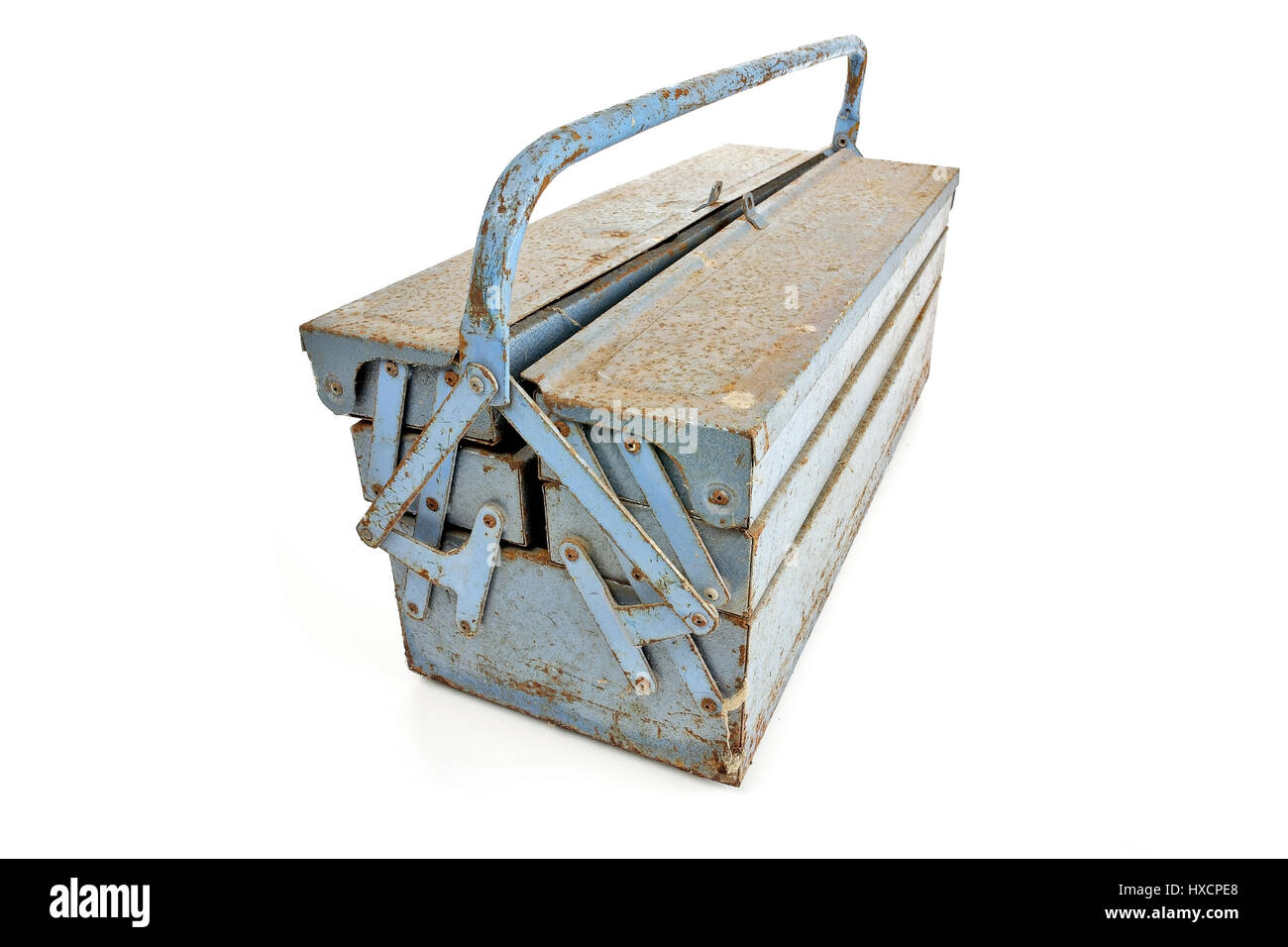 Old tool box, Alte Werkzeugkiste Stock Photo