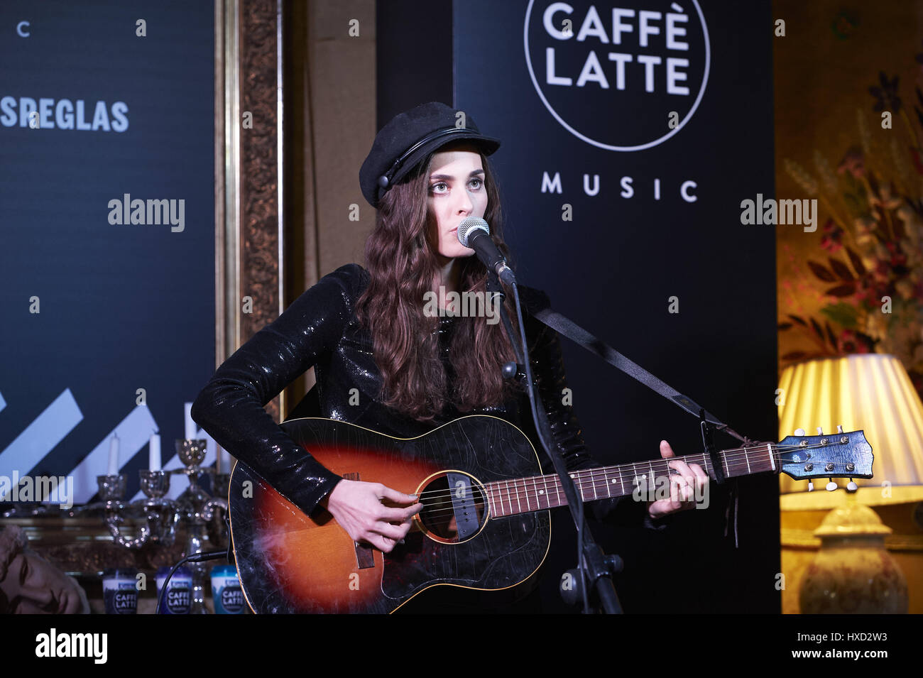 Madrid, Spain. 27th Mar, 2017. American singer songwriter Sophie Auster