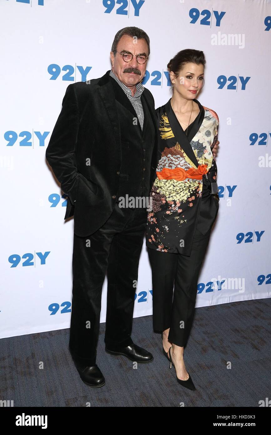 New York, NY, USA. 27th Mar, 2017. Tom Selleck, Bridget Moynahan at