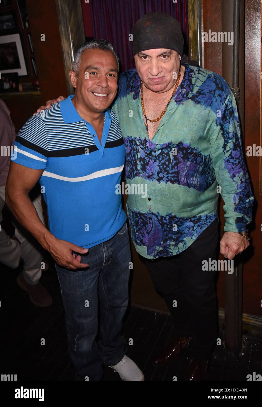 New York, NY, USA. 27th Mar, 2017. Jay Fagen, Little Steven Van Zandt at arrivals for Micky Dolenz Private Party, The Cutting Room, New York, NY March 27, 2017. Credit: Derek Storm/Everett Collection/Alamy Live News Stock Photo