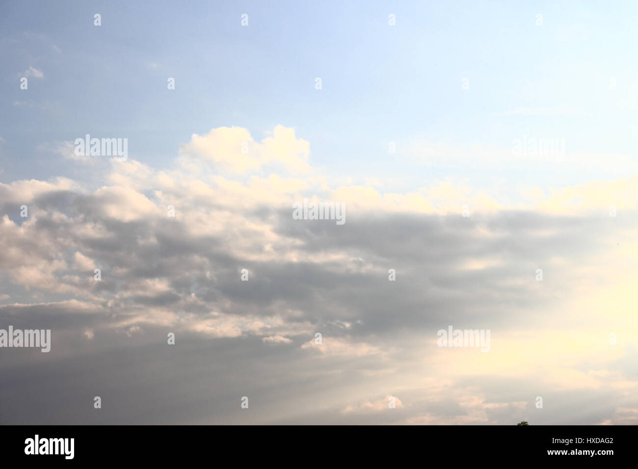 Stormy blue sky with clouds Stock Photo - Alamy
