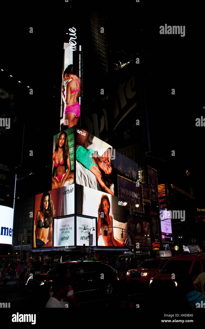 Times Square lights - New York Stock Photo - Alamy