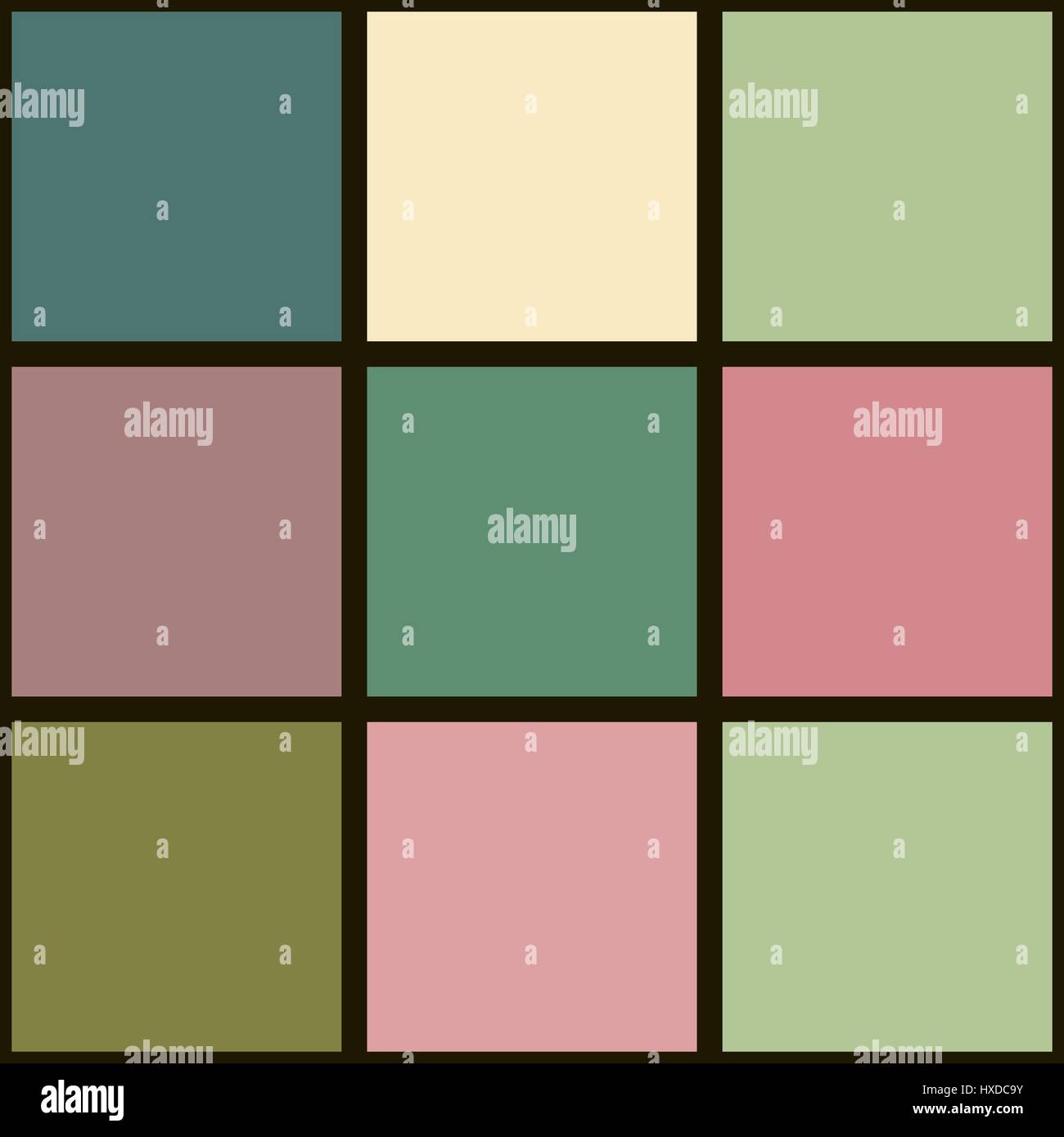 Bright seamless pattern background square tiles Stock Vector