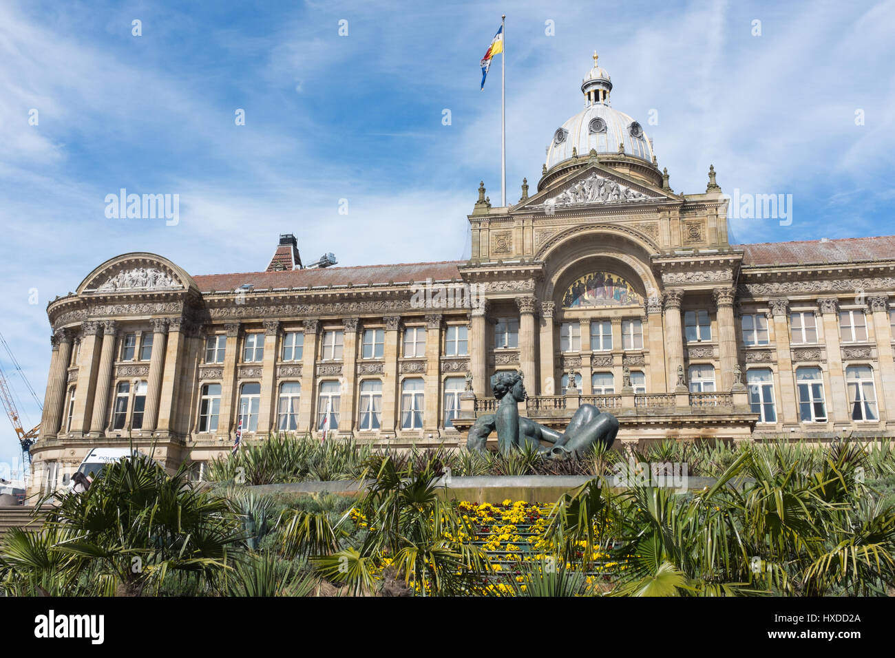 Birmingham Council House in Victoria Square in spring sunshine Stock Photo