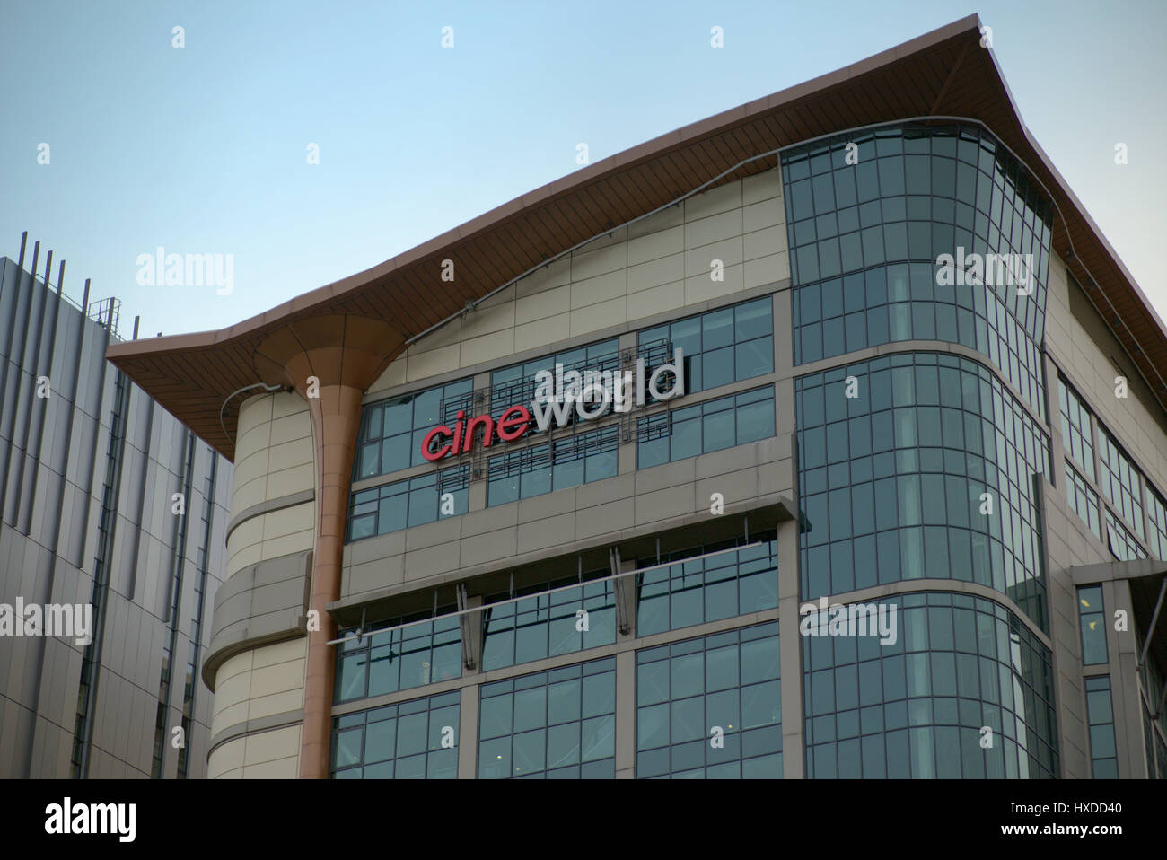 Cineworld Glasgow  At 203 feet (62 metres) high, the building is currently the tallest cinema in the world Stock Photo