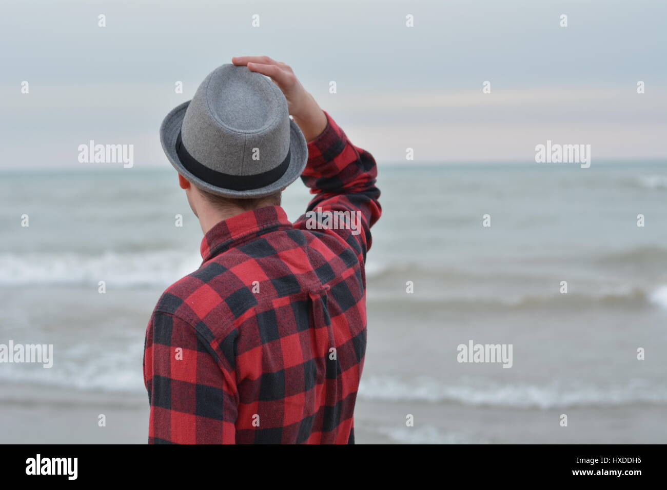 Man in a hat Stock Photo - Alamy