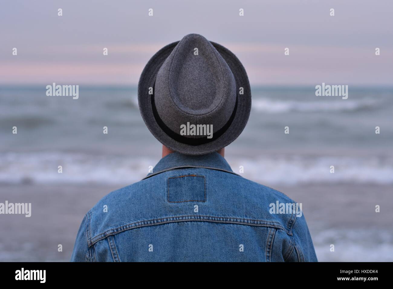 Man in a hat Stock Photo - Alamy