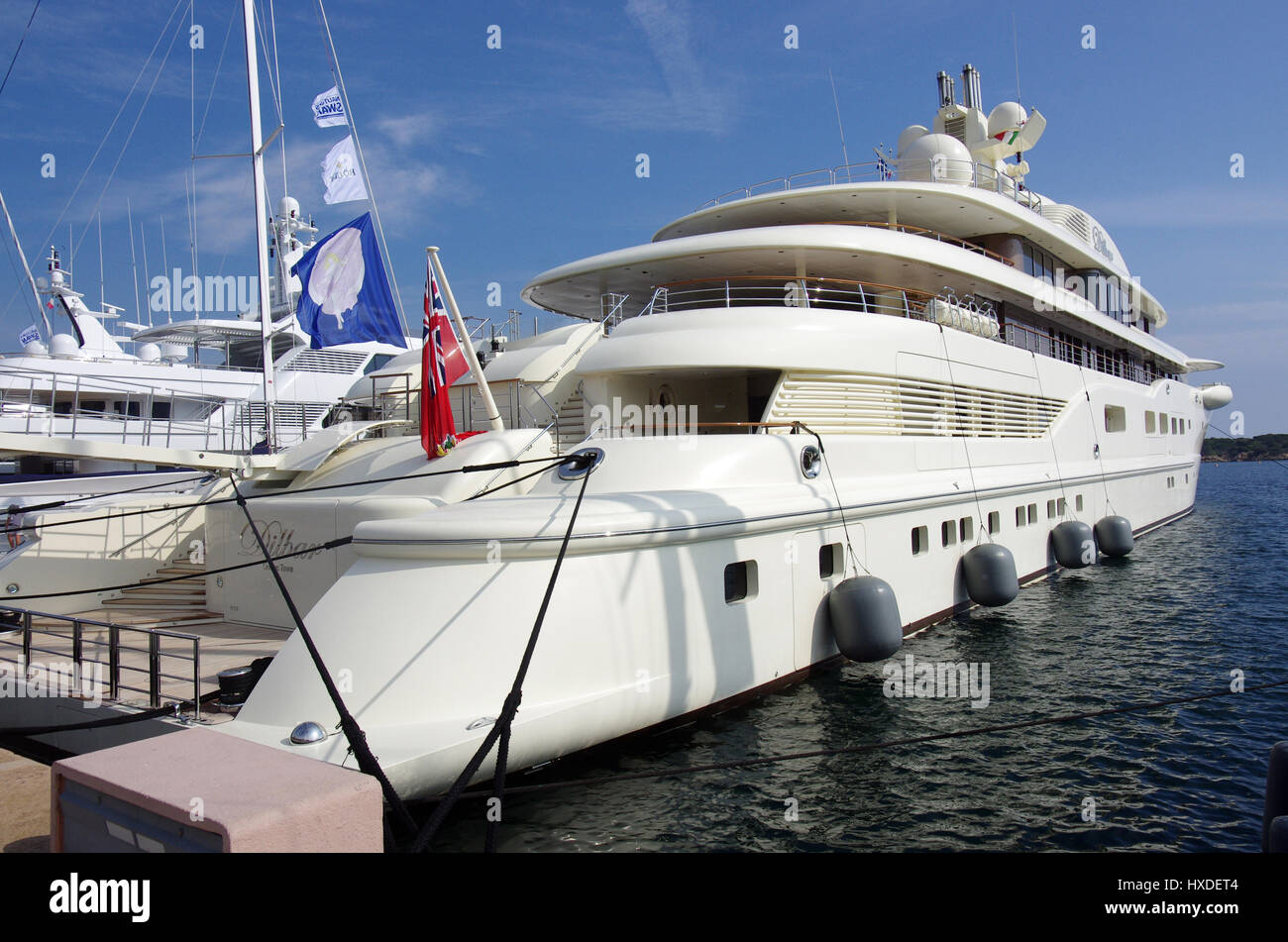 Sardinia, Porto Cervo, Luxury Yacht Dilbar in Porto Cervo Marina Stock  Photo - Alamy