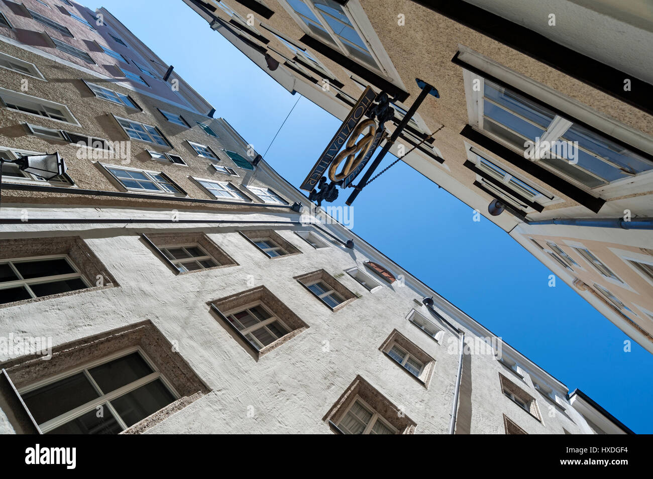 Historic buildings in Salzburg, Austria Stock Photo